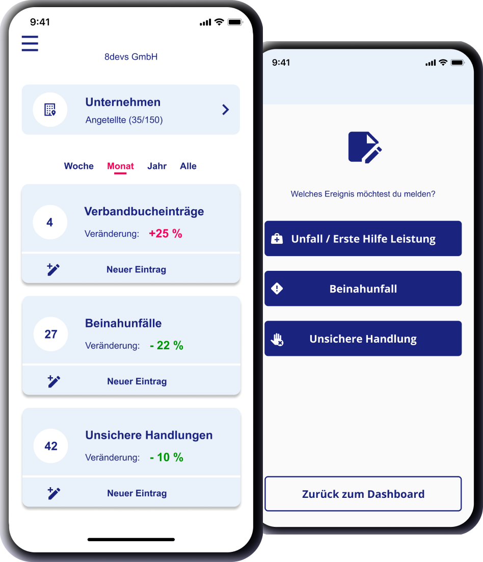 Verbandbuch auf dem Smartphone